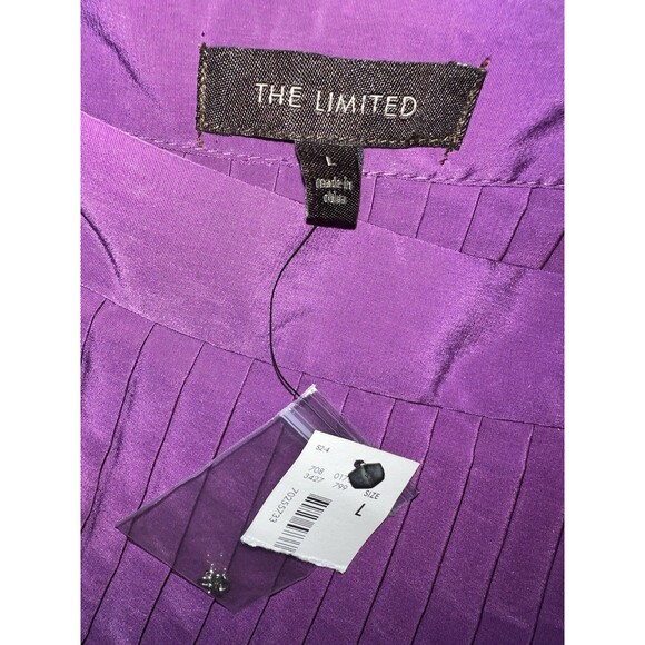 The Limited Skirt Womens Large Pleated Knee Length Side Zip Career Modest New - Picture 7 of 10